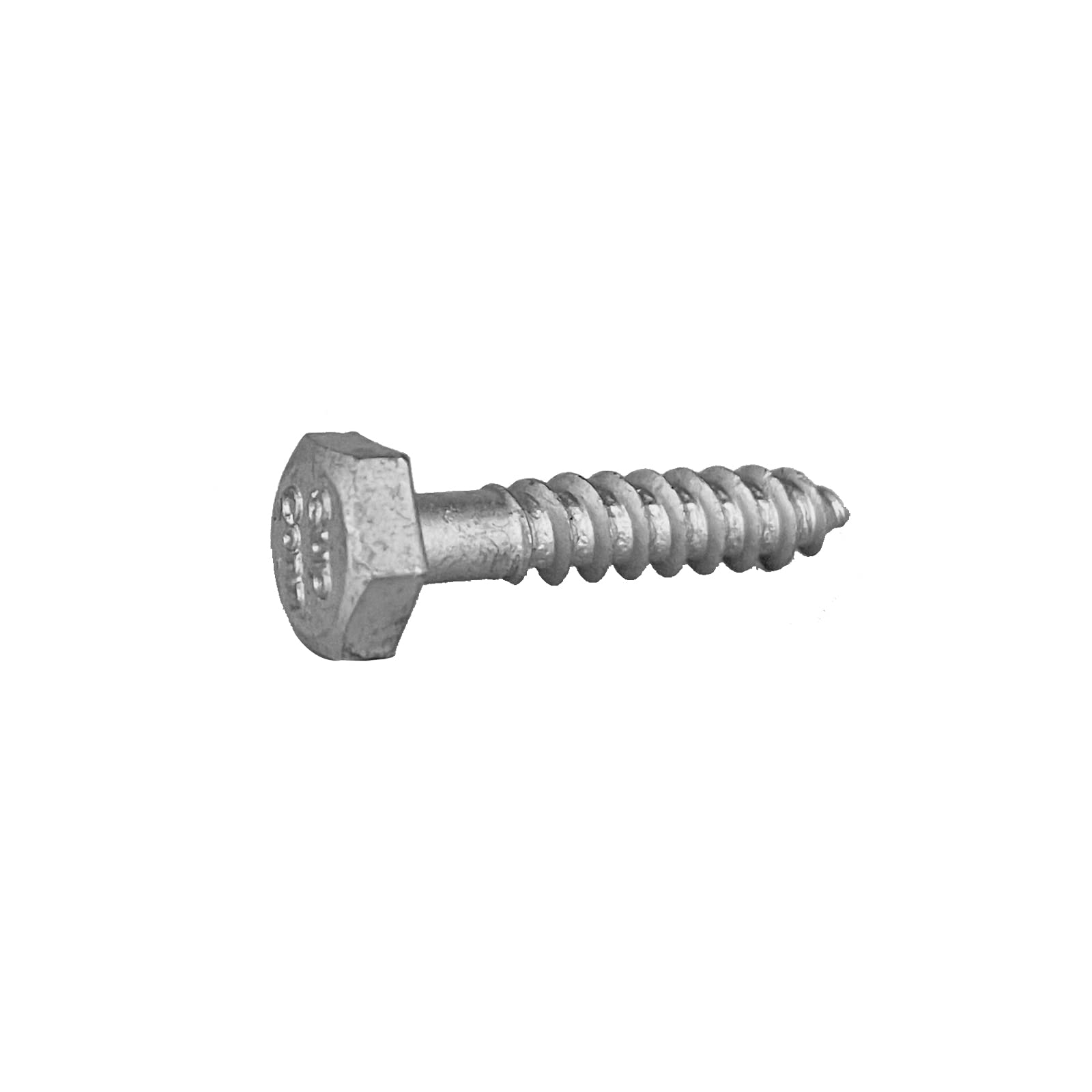 Heavy-Duty Galvanized Lag Screws, 1/4" × 1-1/4"